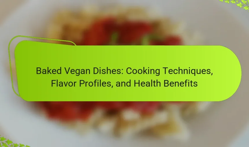 Baked Vegan Dishes: Cooking Techniques, Flavor Profiles, and Health Benefits