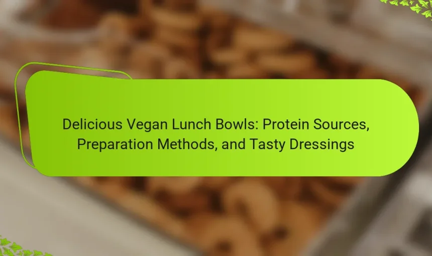 Delicious Vegan Lunch Bowls: Protein Sources, Preparation Methods, and Tasty Dressings