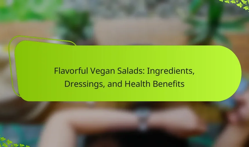 Flavorful Vegan Salads: Ingredients, Dressings, and Health Benefits