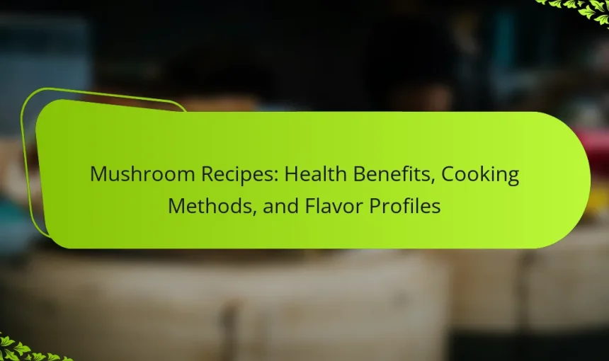 Mushroom Recipes: Health Benefits, Cooking Methods, and Flavor Profiles