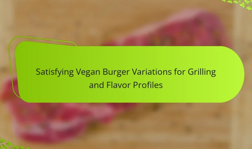 Satisfying Vegan Burger Variations for Grilling and Flavor Profiles