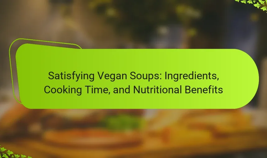 Satisfying Vegan Soups: Ingredients, Cooking Time, and Nutritional Benefits