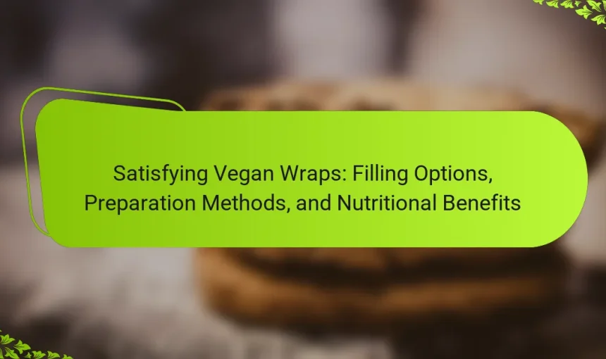 Satisfying Vegan Wraps: Filling Options, Preparation Methods, and Nutritional Benefits