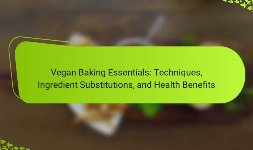 Vegan Baking Essentials: Techniques, Ingredient Substitutions, and Health Benefits